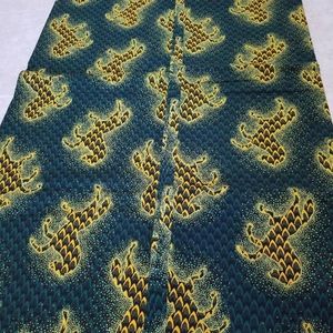 Green African ankara fabric sold per yard or as you wan…